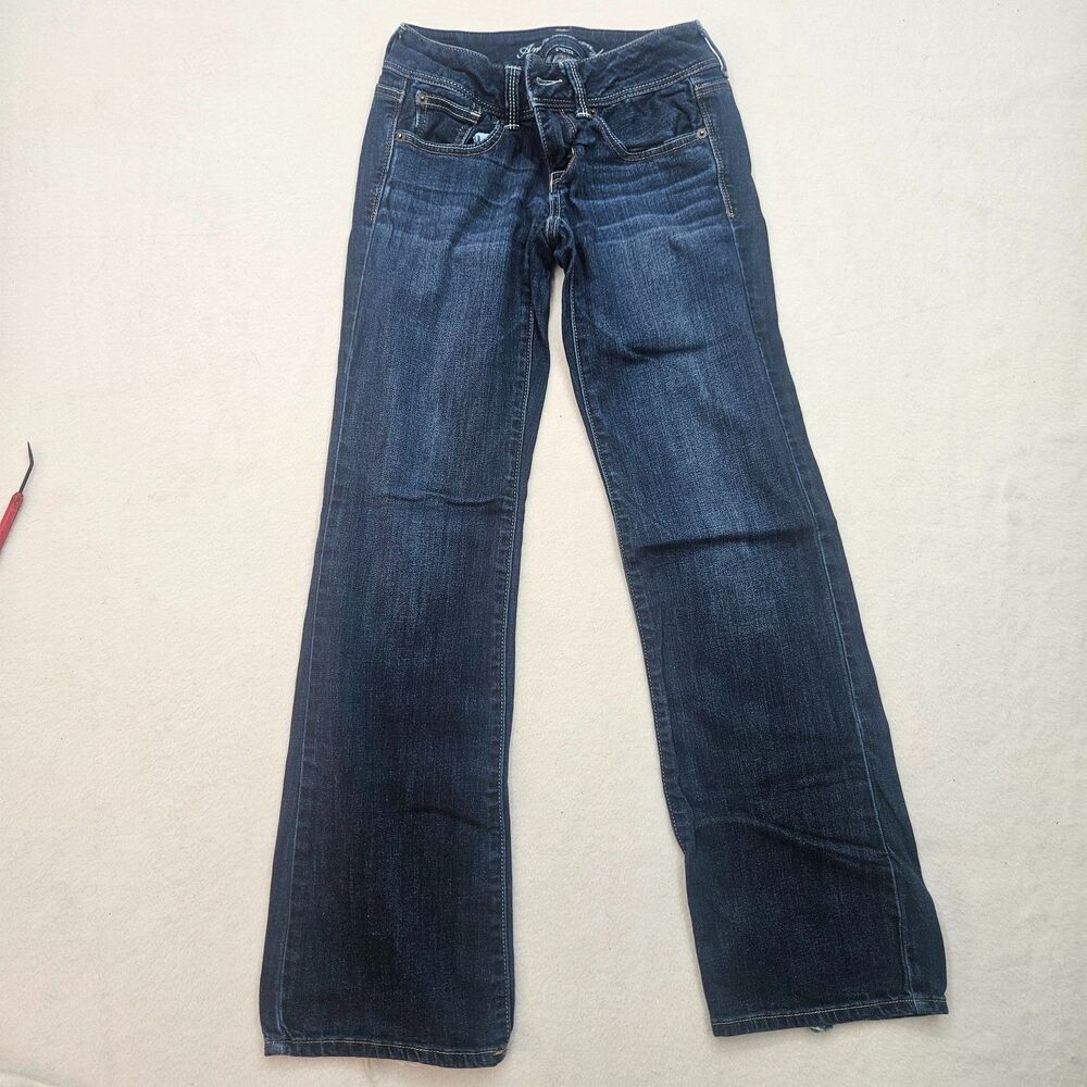 American Eagle Outfitters Women's Skinny Jeans in Dark Indigo Blue